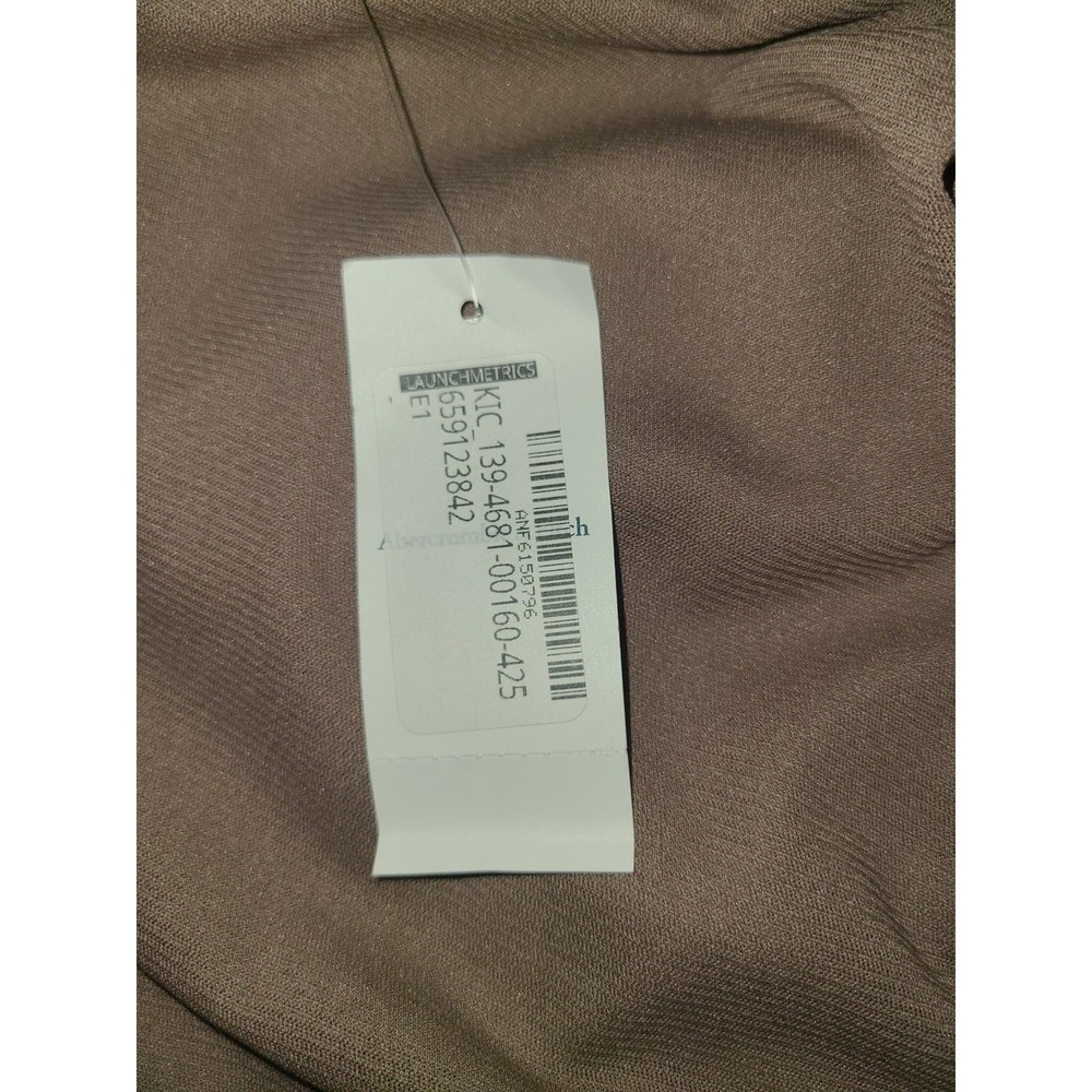 Abercrombie Fitch Brown Ruched Tank Top Size XS Sheer - Picture 10 of 16